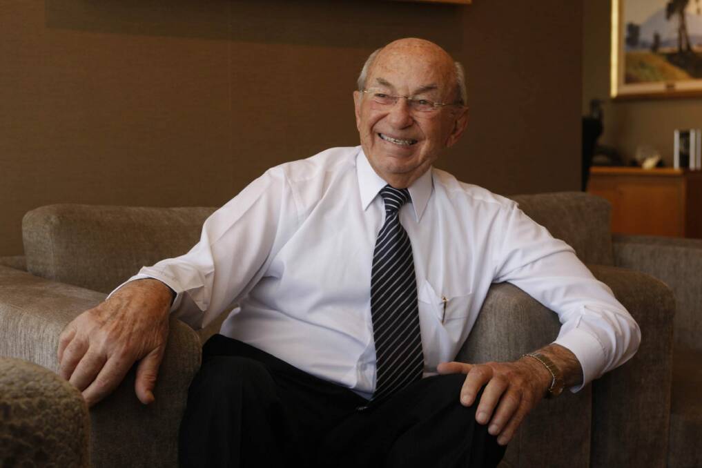 The 94-year-old Stan Perron is the oldest member of the BRW Rich List. He bought a half stake in Westfield Woden last year for $335 million. Photo: Bohdan Warchomij