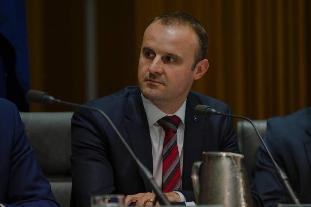 ACT Chief Minister Andrew Barr faces a very tough first budget as leader. Photo: Jamila Toderas