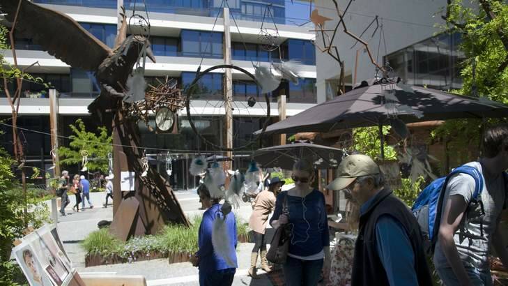 NewActon's Art, Not Apart Festival. The development has become a vibrant Canberra hub. Photo: Elesa Lee