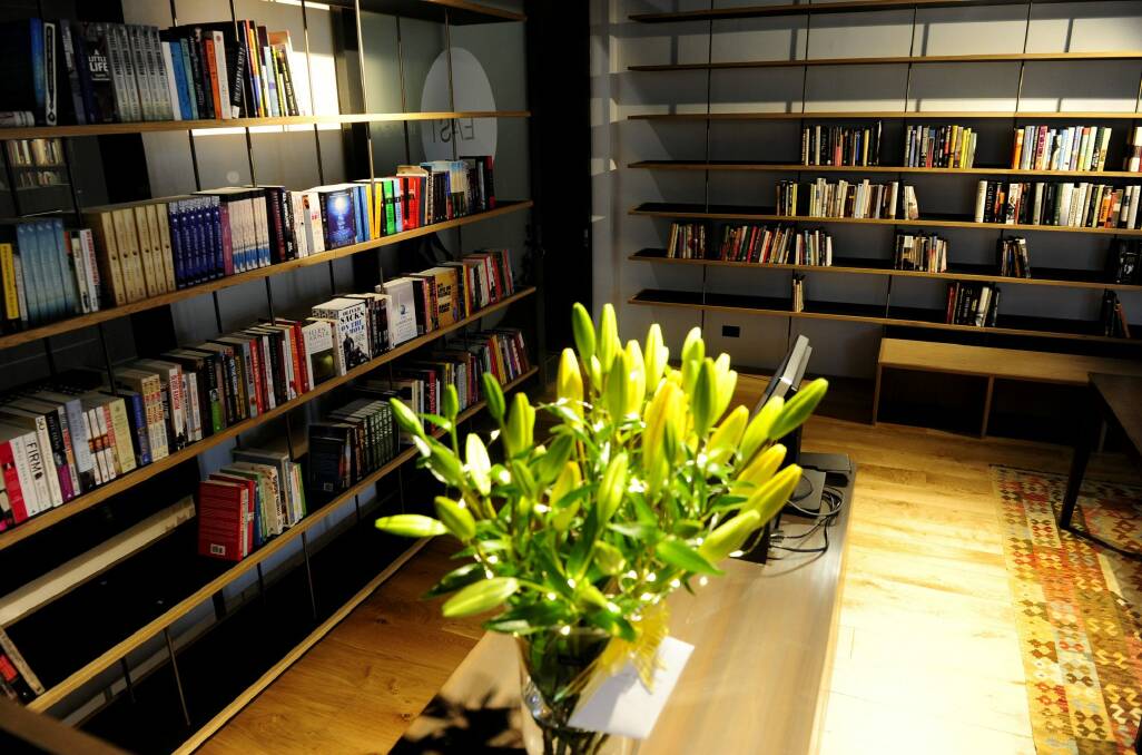 The lower level at Muse is a bookshop. Photo: Melissa Adams