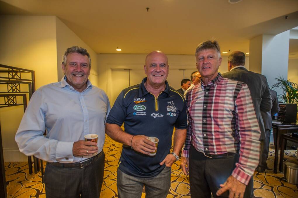 Greg Johnston at the Brumbies 2017 season launch. Mr Johnston has been sacked over alleged financial misconduct. Photo: Karleen Minney