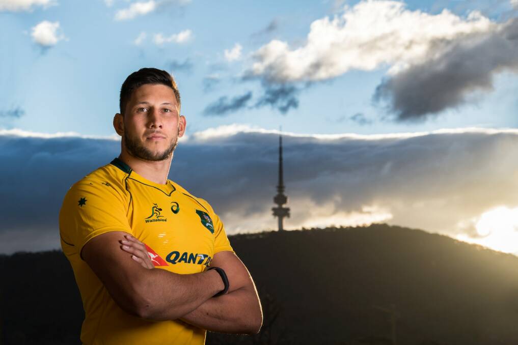 Adam Coleman's rugby rise started at the base of Black Mountain Tower. Photo: Stuart Walmsley/RUGBY.com.au