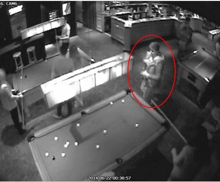Security vision of the assault at Uni Pub in Canberra.  Photo: ACT Policing