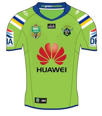 Canberra Raiders home jersey for 2015.