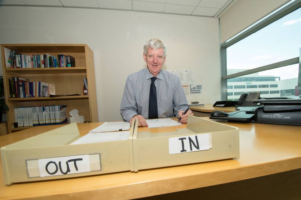 Michael Harris on his first day as new ACT Auditor-General. Photo: Karleen Minney
