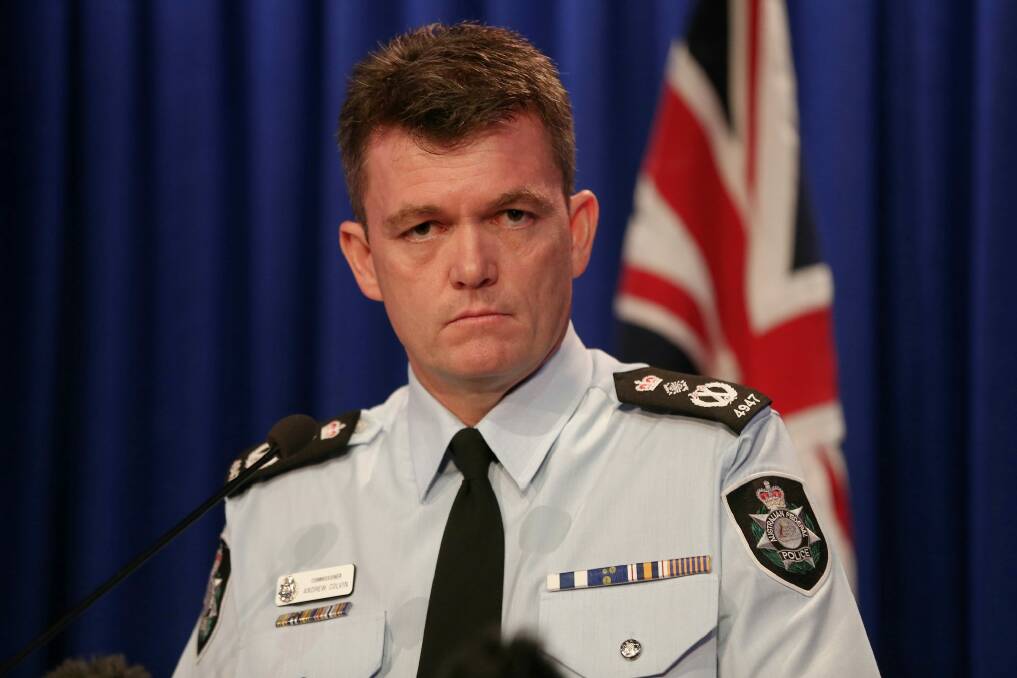 AFP Commissioner Andrew Colvin's leadership will be crucial. Photo: Alex Ellinghausen