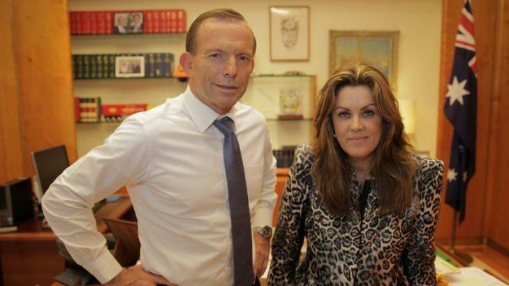 Tony Abbott with Peta Credlin.