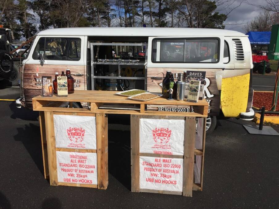 That Beer Guy will be selling craft beer from a 1975 VW Kombi at Hall markets on Sunday. Photo: Supplied