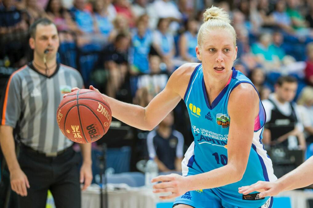 Abby Bishop was named Canberra Capitals MVP. Photo: Matt Bedford