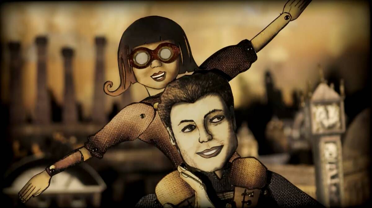 A still from the award-winning Canberra animated short <i>Della Mortika Carousel of Shame.</i>  Photo: Supplied