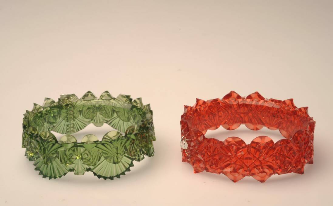 Cuffed: Bracelets from Kath Inglis' "Doily" collection. Photo: supplied