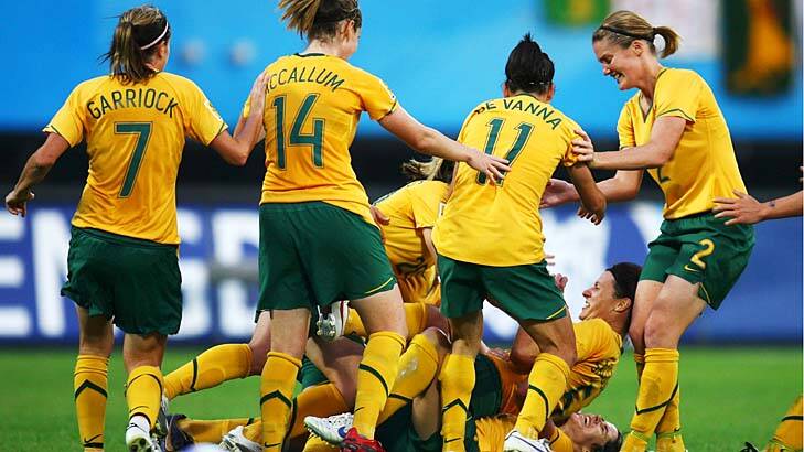 Gender debate ... many of the Matildas players have never been coached by a female. Photo: Getty Images