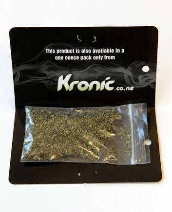 A Kronic 3 gram packet. Photo: Darren Pateman
