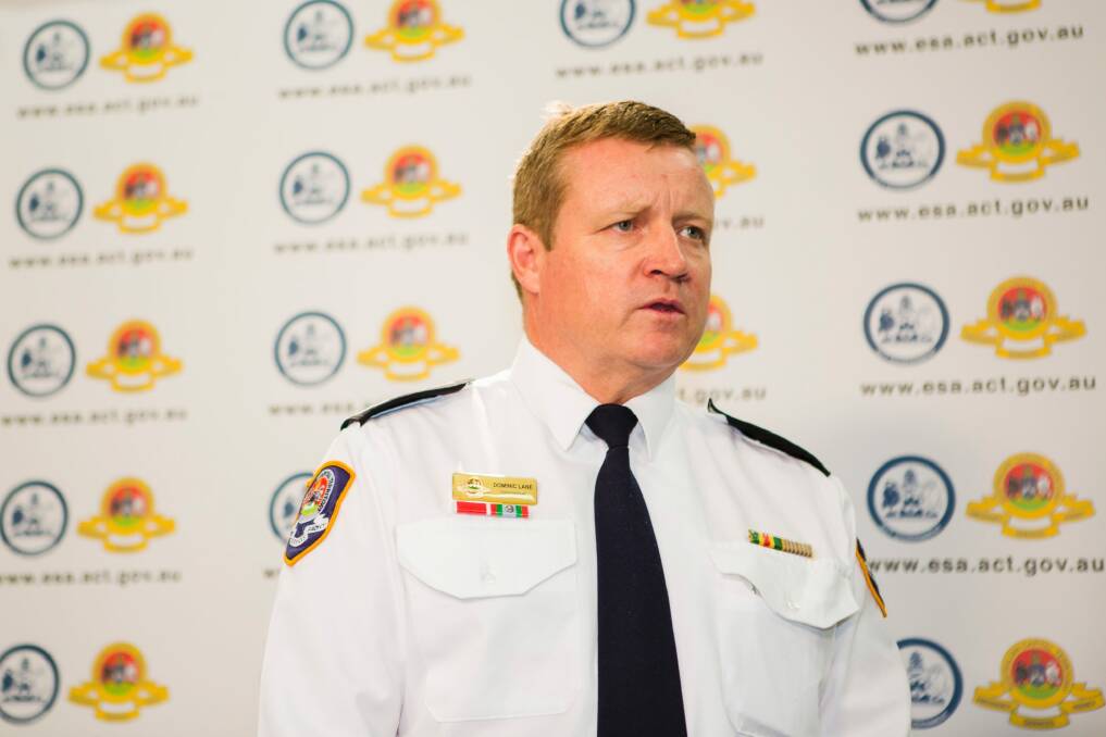 ESA Commissioner Dominic Lane announced a new welfare manager to boost mental health support to firefighters and paramedics Photo: Jamila Toderas
