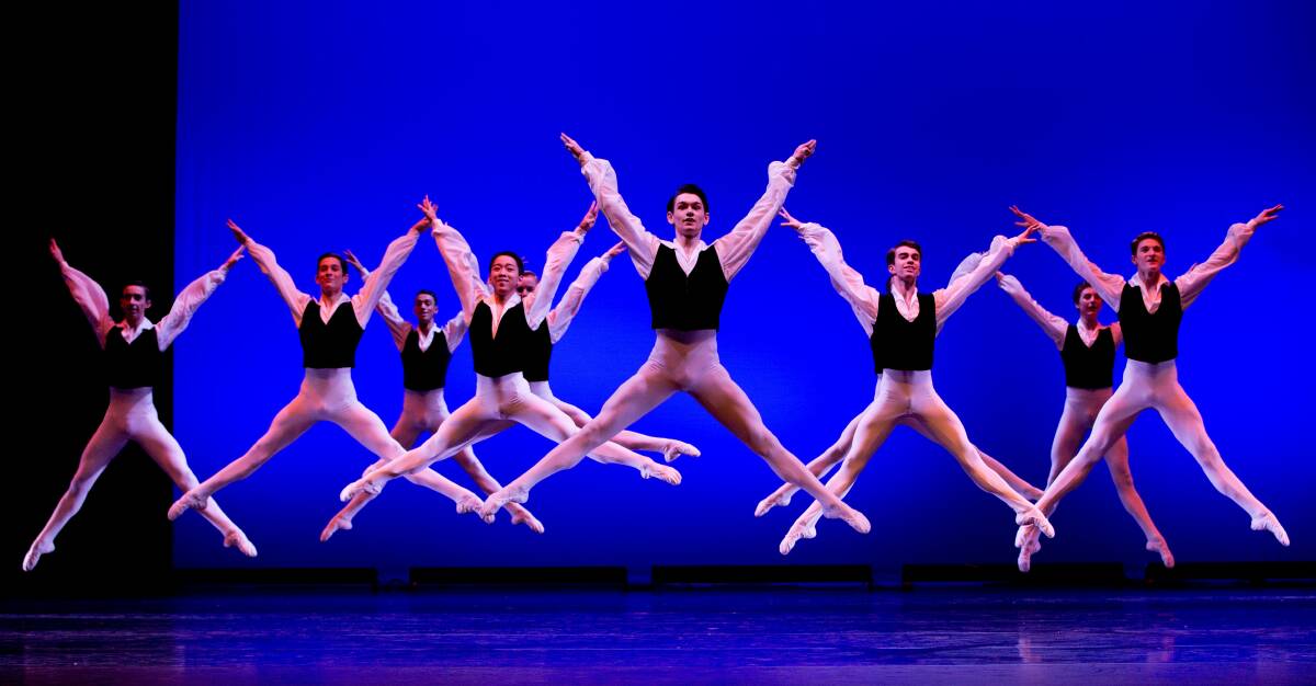 Dancers from the Australian Ballet School in 'Valetta'.  Photo: Sergey Konstantinov