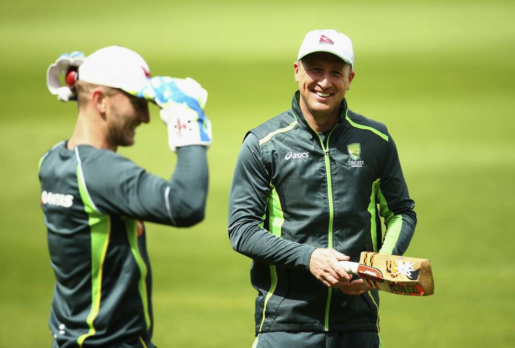 Brad Haddin says the man who took his spot "looks at home" behind the stumps for Australia. Photo: Getty Images