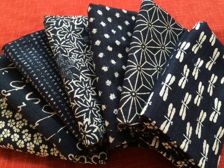 Japanese textiles from Wabi-Sabi Designs. Photo: Supplied