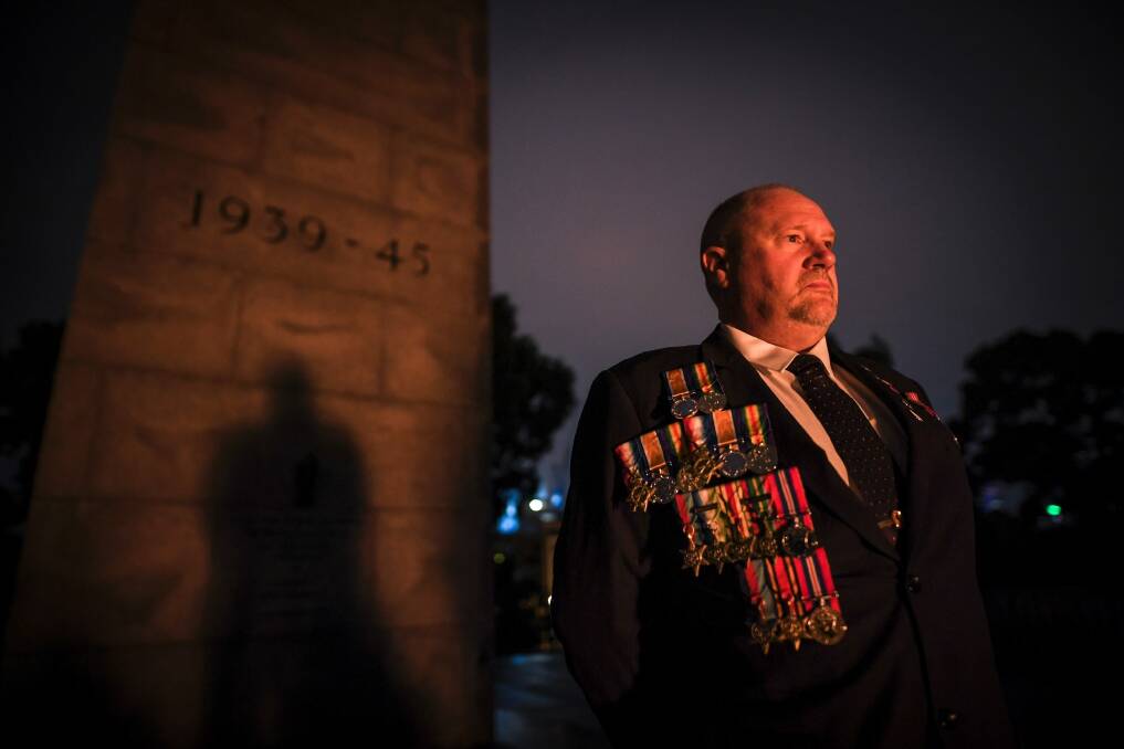 Andrew Tebby says he has a great sense of pride in joining the Anzac march.  Photo: Eddie Jim