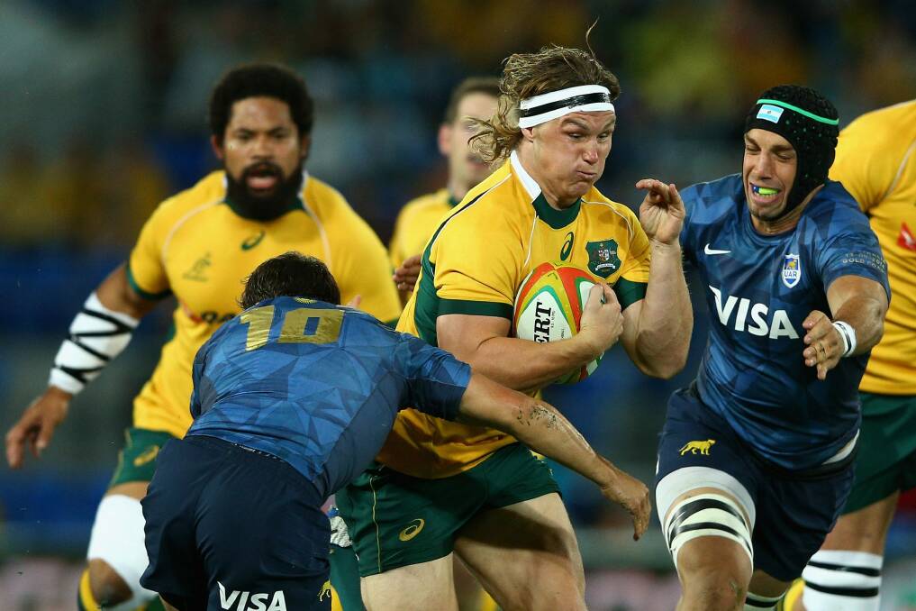 Wary: Wallaby Michael Hooper was not happy with the incident which led to him being cited. Photo: Getty Images
