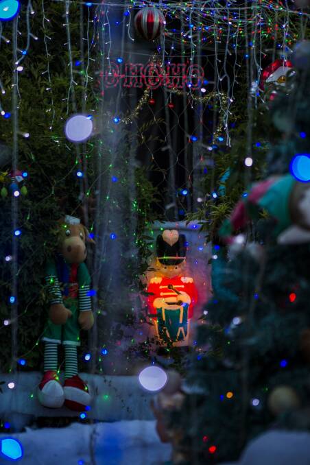 Part of the Christmas wonderland at Bissenberger Crescent, Kambah. It will be back next year. Photo: Jamila Toderas
