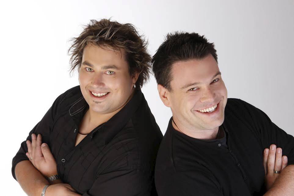 Nigel Johnson, right, has quit FM 104.7 two months after his on-air partner Scott Masters, left, was sacked. Photo: Supplied