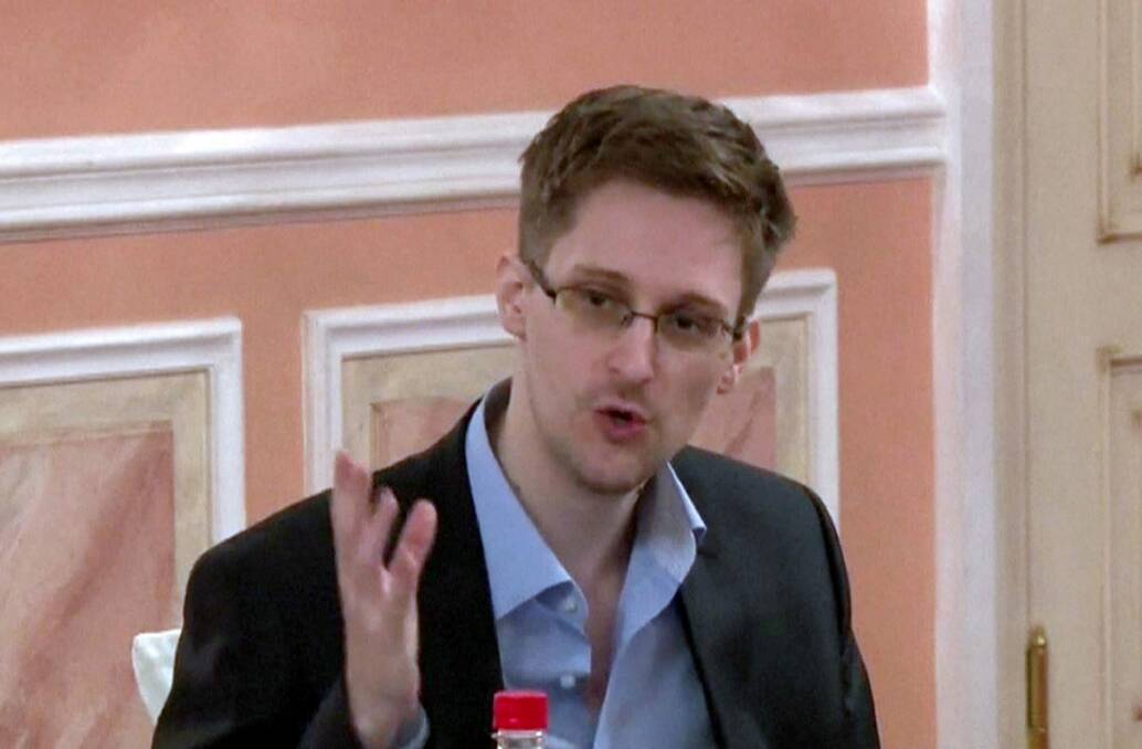 Fugitive US intelligence leaker Edward Snowden in Moscow, where he now lives.
 Photo: AFP