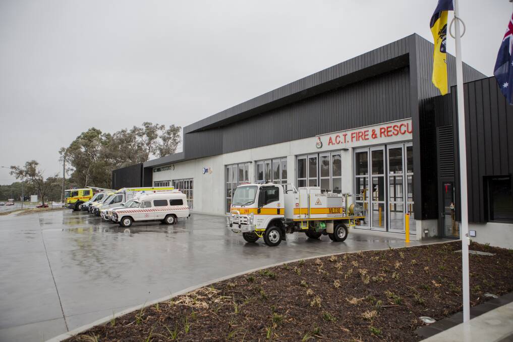 The new Belconnen Fire Station in Aranda, which opened in September 2016. Photo: Jamila Toderas