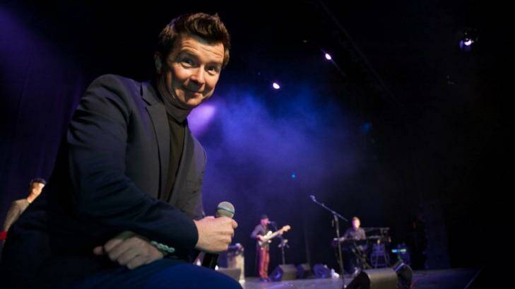 Rick Astley live in concert in Canberra in 2012. Photo: Gus Armstrong