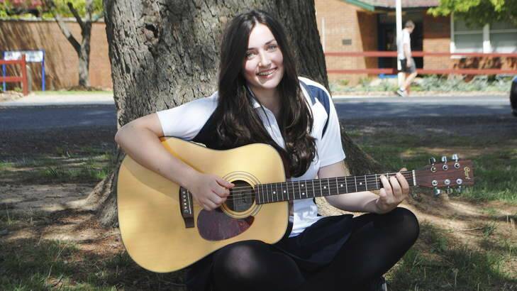 Yass High School school captain Siobhan McGrath will perform in front of the massive Skyfire crowd in Canberra on Saturday night after winning a talent competition run by 104.7. Photo: Joe McDonough