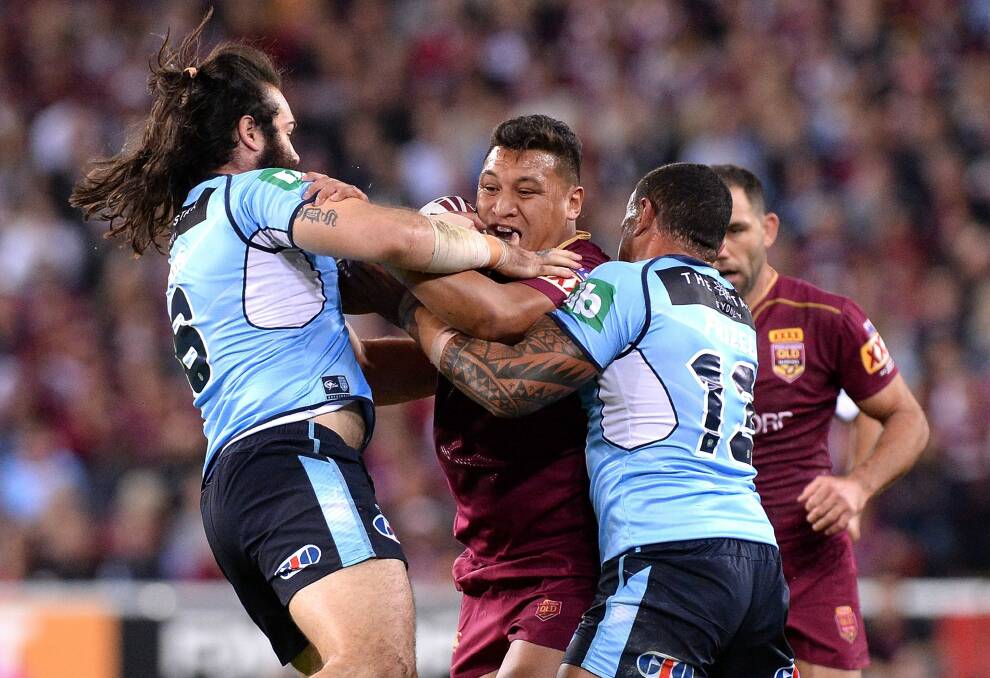 Josh Papalii could shift into Queensland's front-row for Origin II. Photo: Getty Images