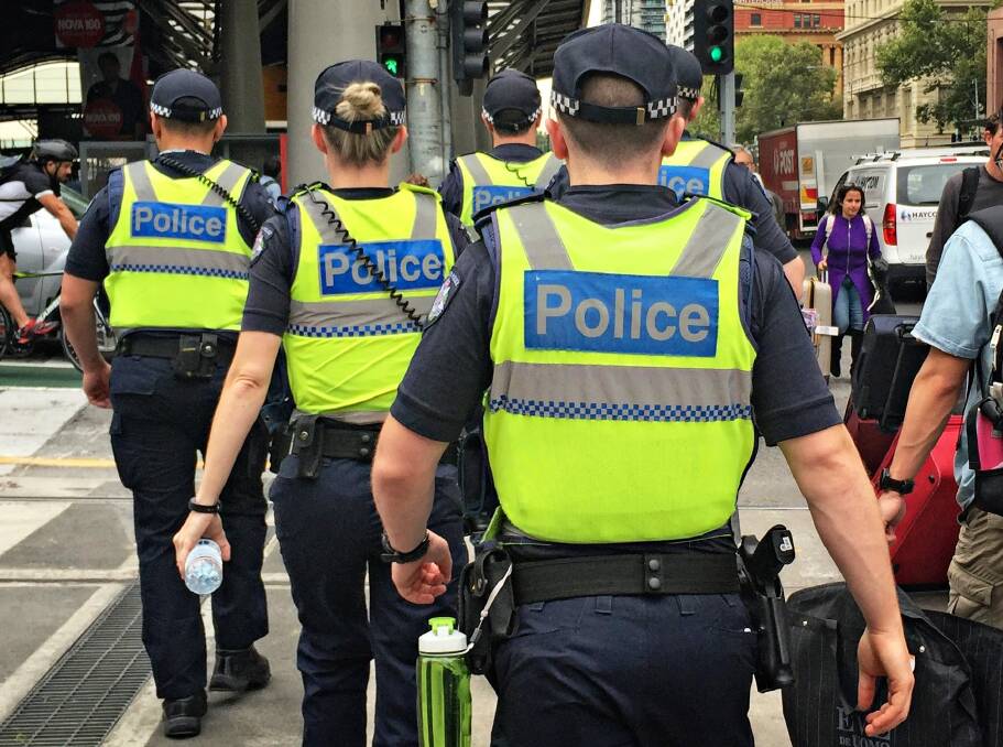 Police say the baton and capsicum spray had "minimal effect" on the man. Photo: Paul Rovere