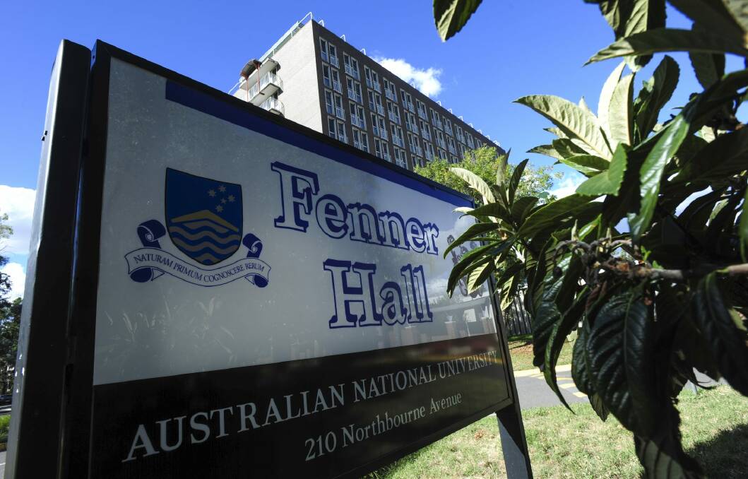 Fenner Hall, the ANU residential units on Northbourne Avenue. Photo: Graham Tidy