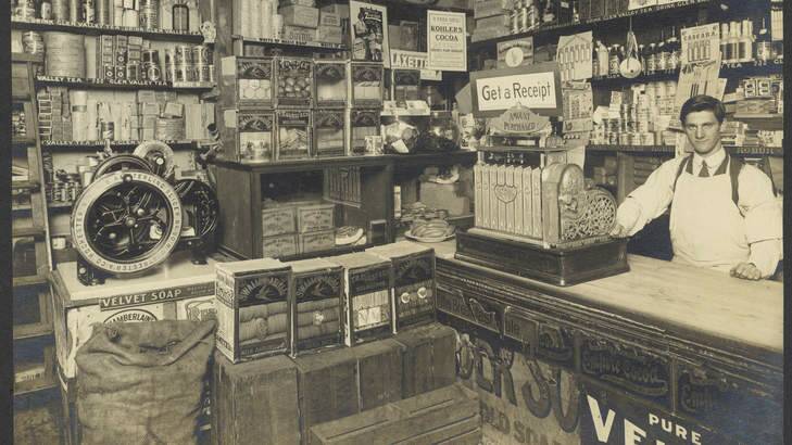 Benjamin Bolton, a family grocer from Port Melbourne, about 1913. Photo: Algernon Darge, State Library of