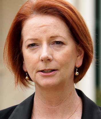 Under pressure &#8230; Julia Gillard.