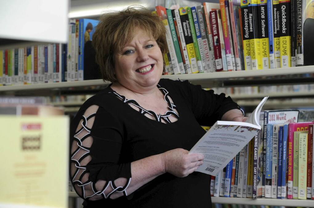 Libraries ACT director Vanessa Little at Dickson Library in 2015. Photo: Graham Tidy