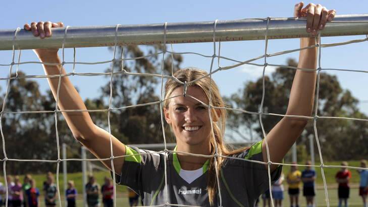 US recruit Stephanie Ochs has linked with Canberra United. Photo: Graham Tidy