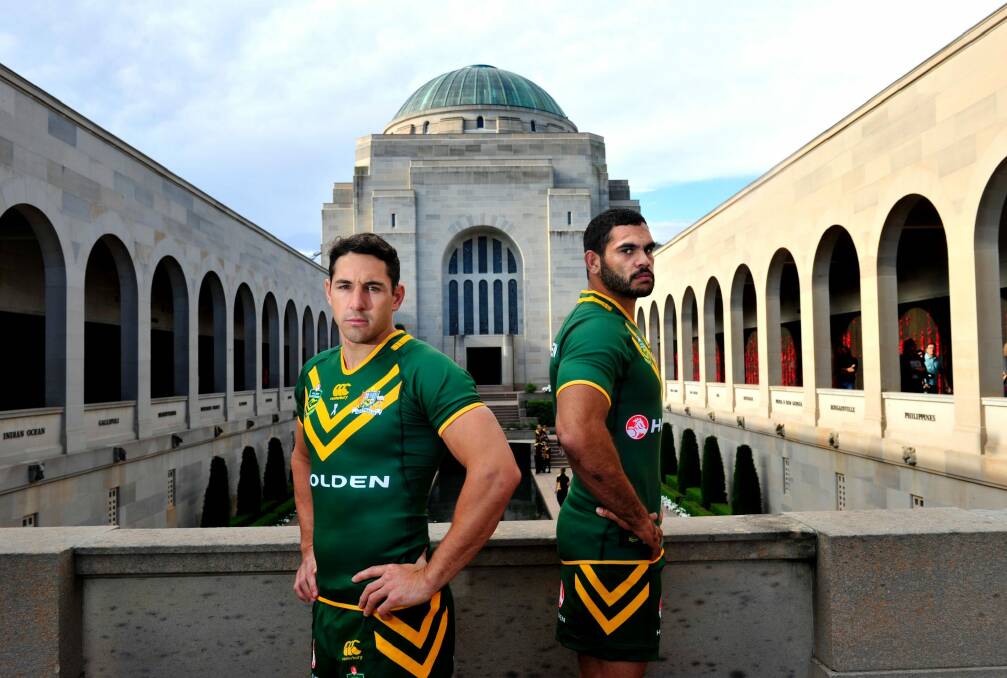 The Kangaroos played an Anzac Test in Canberra in 2013. Photo: Melissa Adams