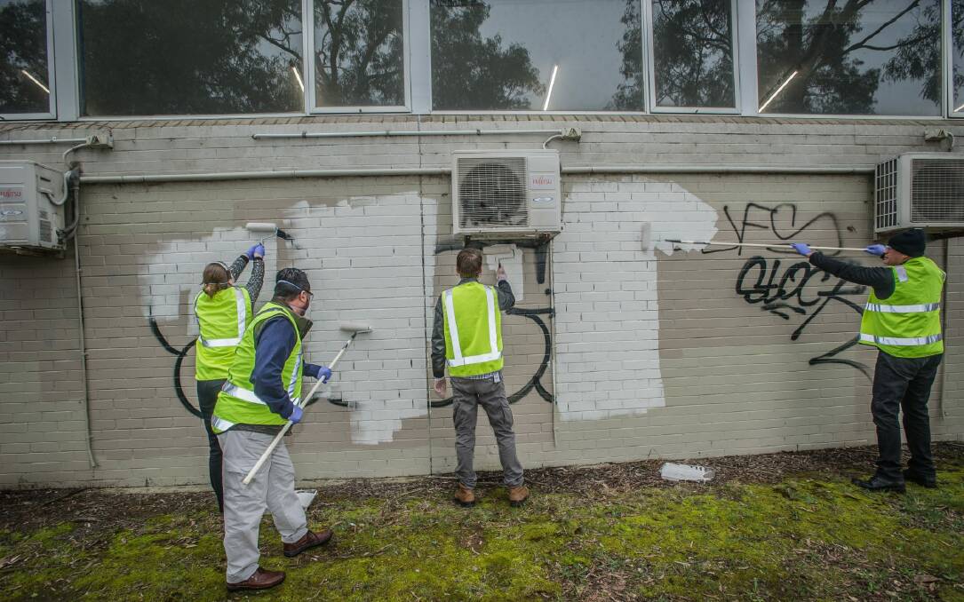 Community groups and individuals can get involved in a new scheme designed to reduce illegal graffiti. Photo: Karleen Minney