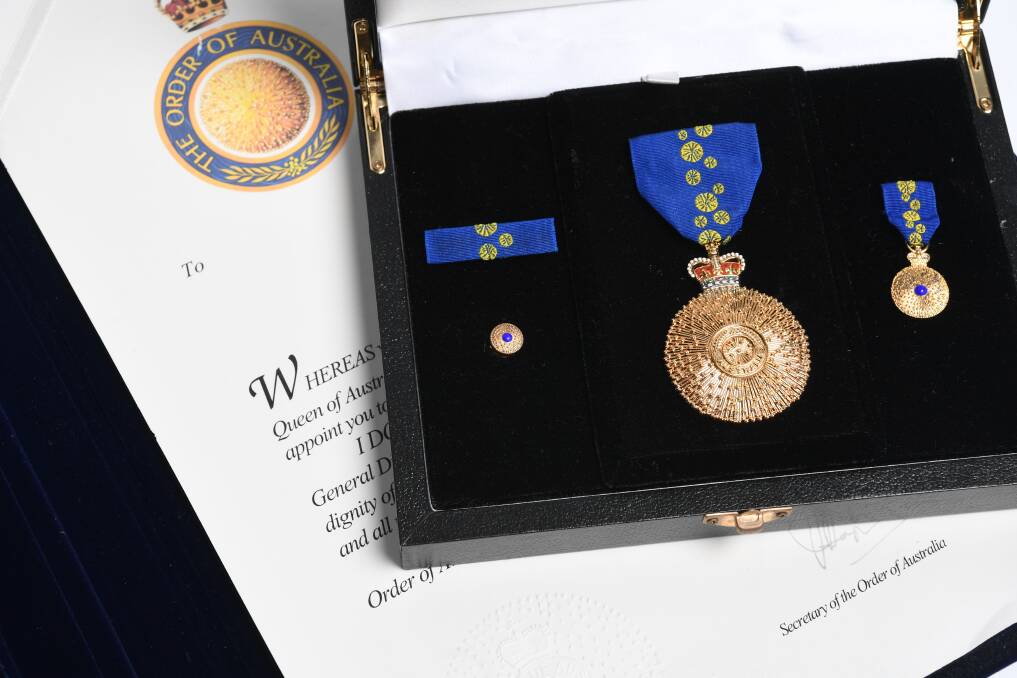 The Order of Australia medal. Photo: Peter Braig