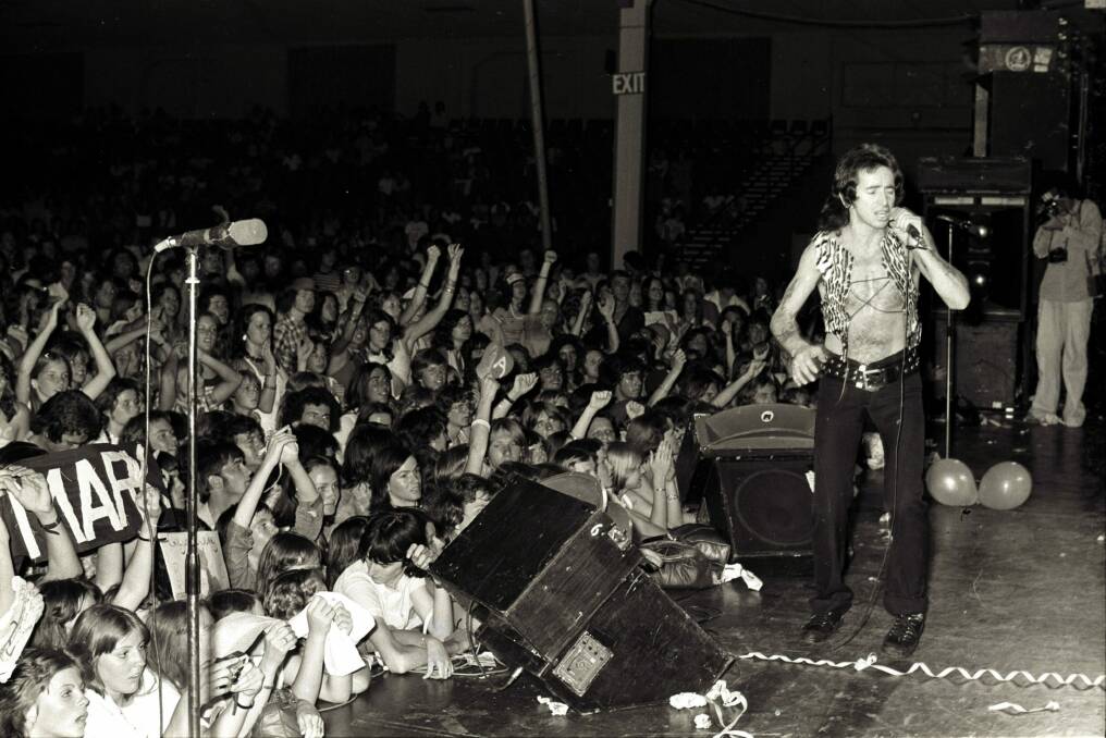AC/DC in Sydney in 1976. Photo: L. Thomas