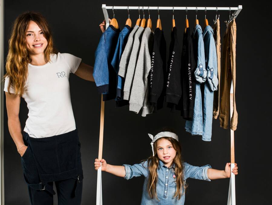 Maddison Noble and four-year-old daughter Riley Freeman are the creatives behind new kids fashion label 'Raising Riley'. Photo: Jamila Toderas