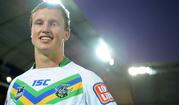 Jack Wighton of the Raiders poses after the round two NRL match between the Gold Coast Titans and the Canberra Raiders at Skilled Park on March 10, 2012 in Gold Coast, Australia. Wighton wa soutstanding on his NRL debut. (Photo by Matt Roberts/Getty Images) Photo: Matt Roberts