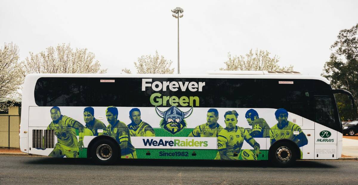 Canberra will travel in style during their finals campaign. Photo: Rohan Thomson