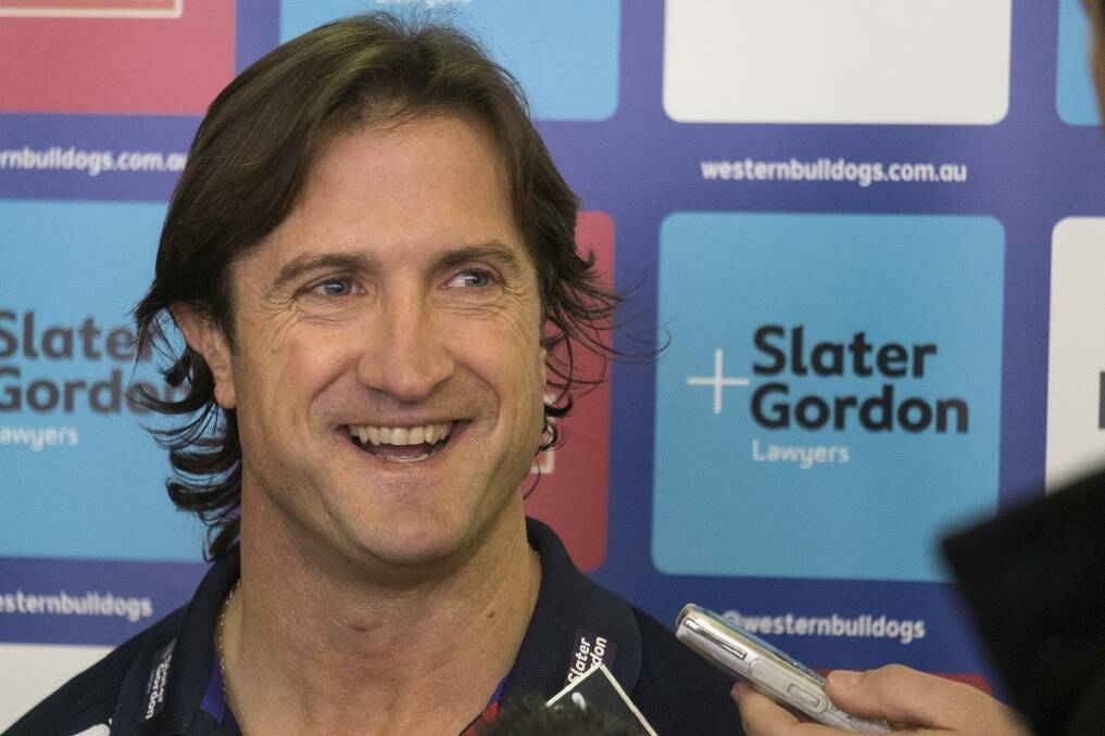 Luke Beveridge has seen the upside to the pre-finals pause. Photo: Luis Ascui