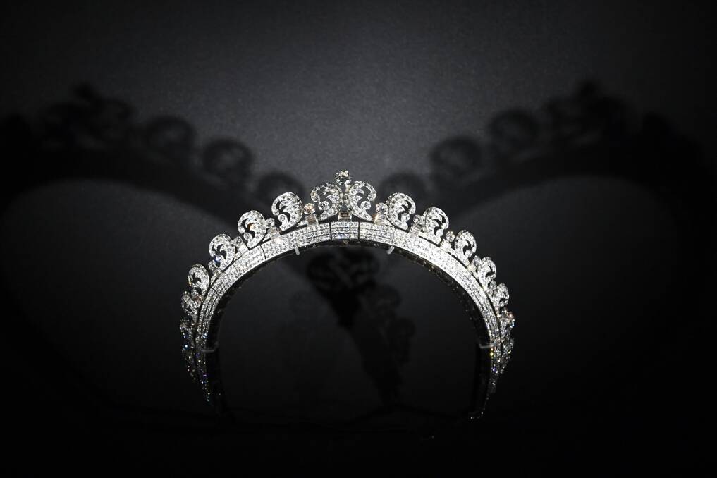 The story behind the halo tiara - owned by her majesty Queen Elizabeth II - will be one of the secrets divulged at Diamonds for Lunch. Photo: AAP