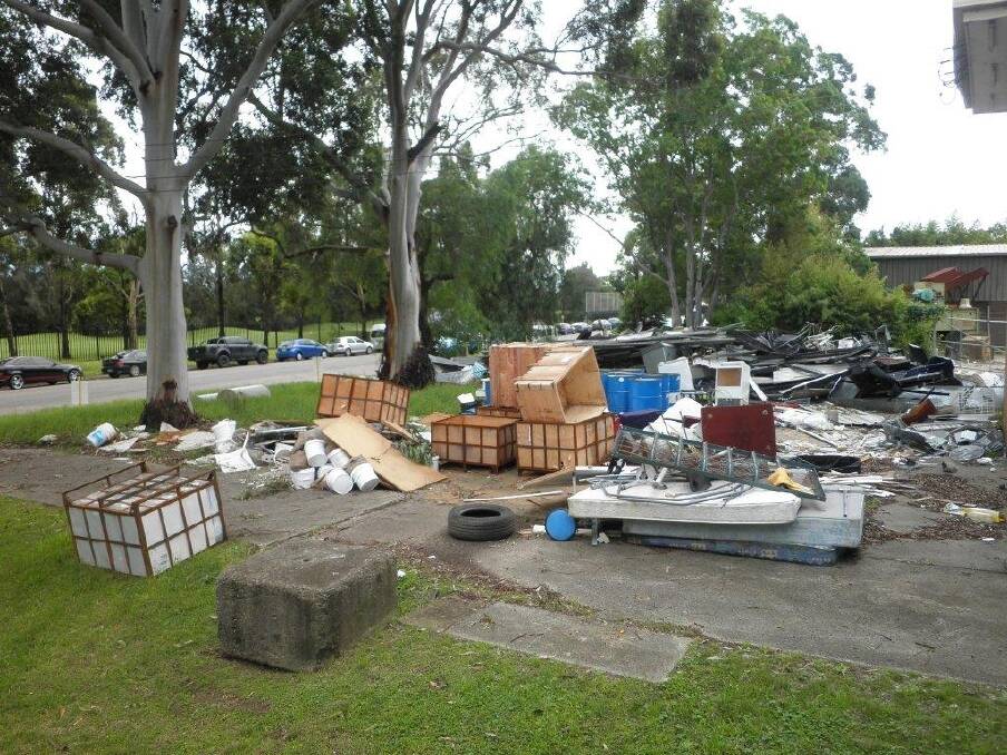 The site in Girraween, which has become a target for illegal dumping. Photo: Malcolm Turner