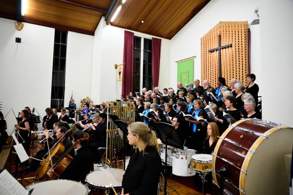 The Llewellyn Choir (shown here performing with its sister choir Chorale Les Alizes from Noumea and the Llewellyn Sinfonia) will be presenting a concert on December 19. Photo: supplied