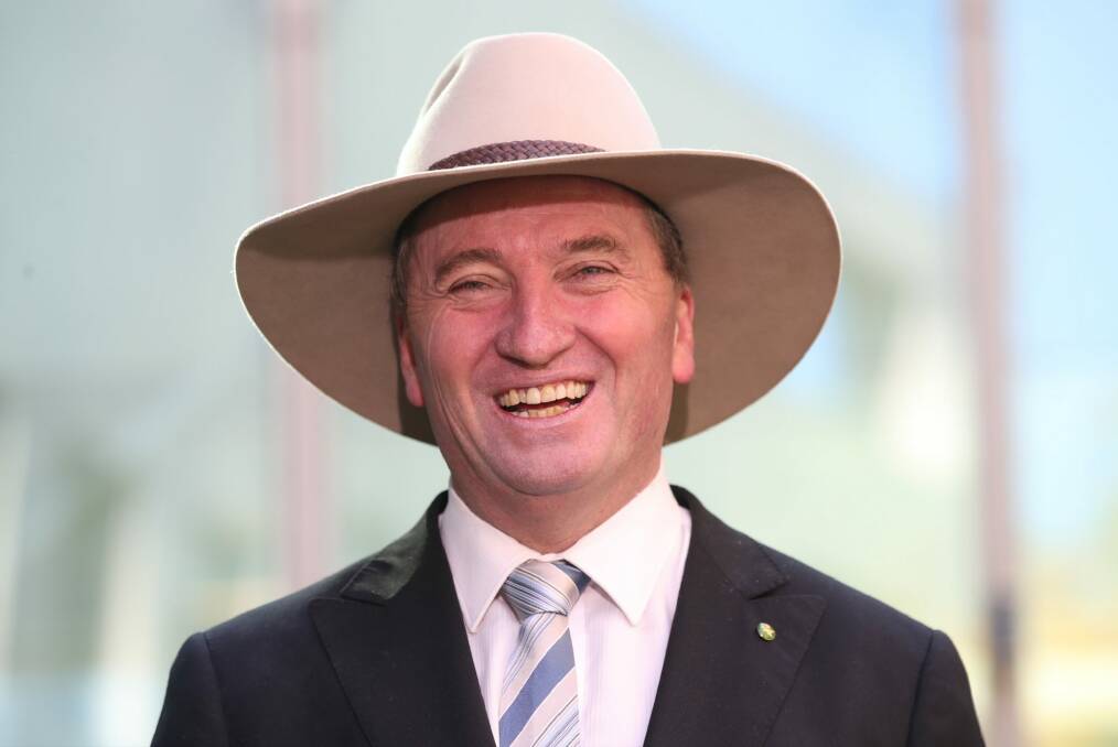 No pork barreling: Deputy Prime Minister Barnaby Joyce on Thursday.  Photo: Andrew Meares