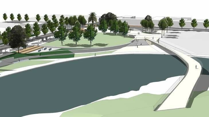 An artist's impression: the Queanbeyan City Council have released draft plans for stage two of CBD improvements. Photo: Supplied