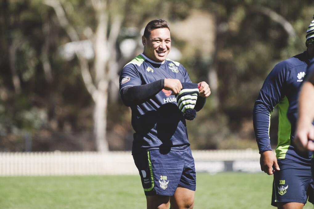 Josh Papalii has a smile on his face again.